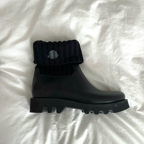 Moncler Ginette Knit Rain Boots - Picture 2 of 5
